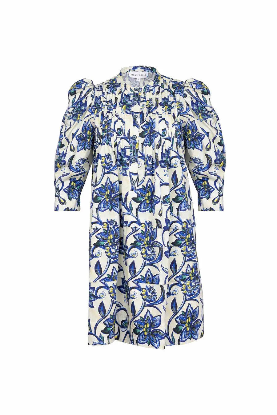 SIDNEY DRESS- PORCELAIN FLORAL BLUE