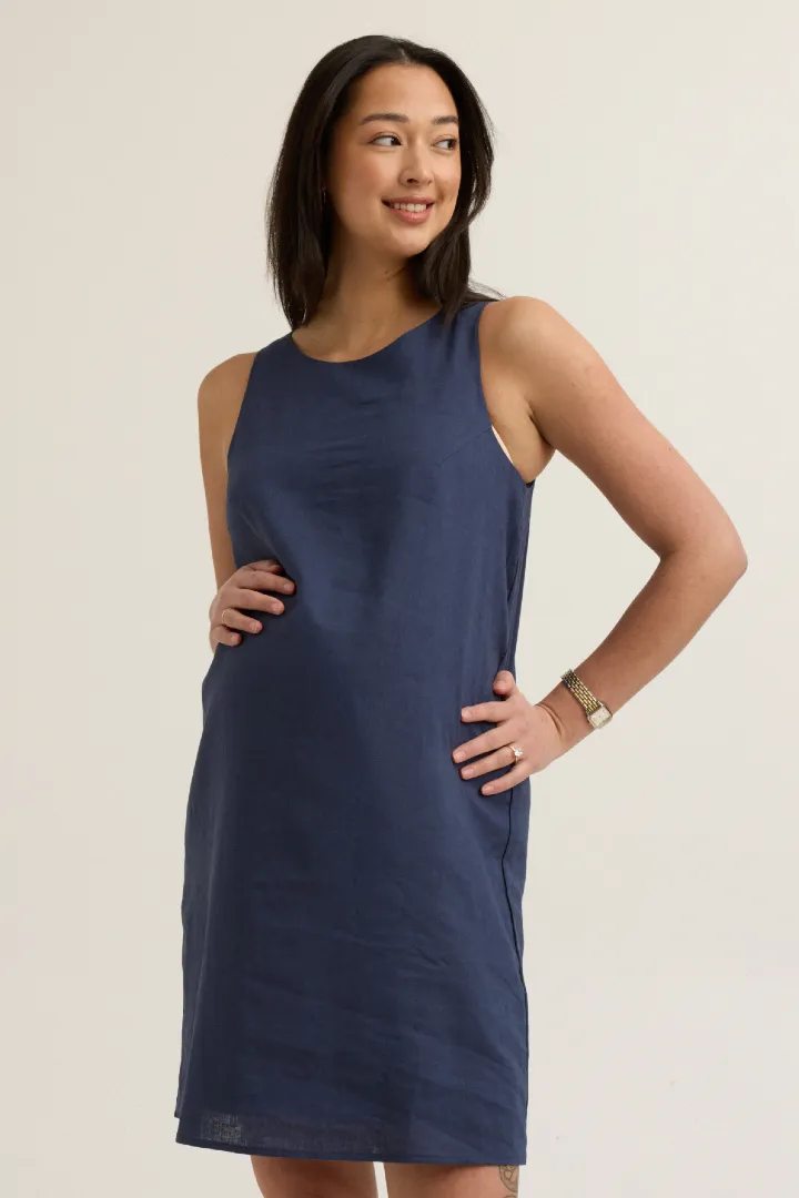 Sienna Linen-Blend Dress