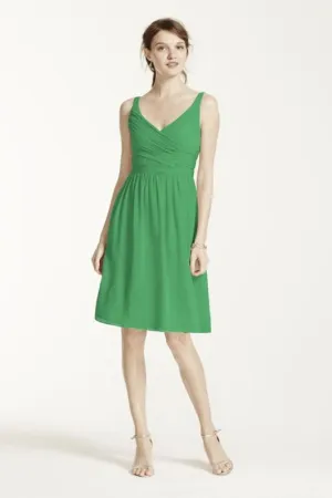 Size 22 David's Bridal F15603 Green Bridesmaid Dress