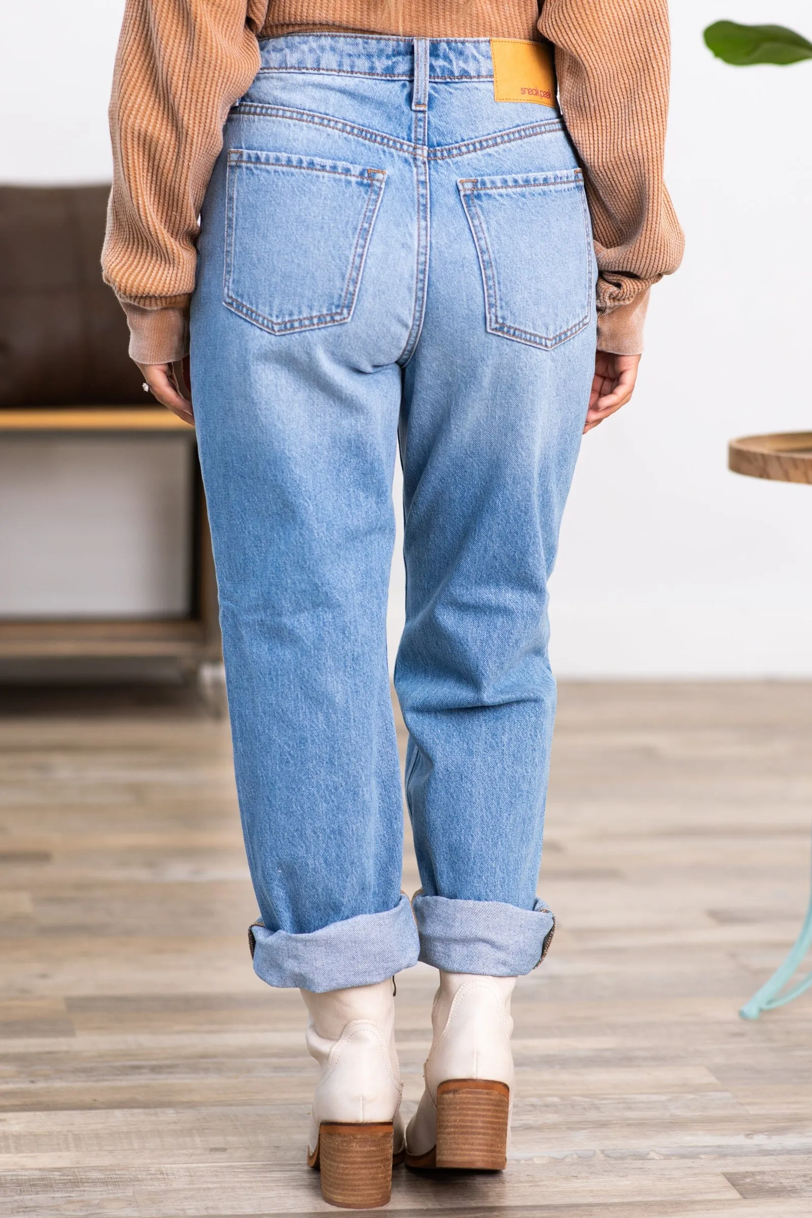Sneak Peek Medium Wash Straight Leg Jeans