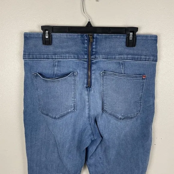 Spanx Womens Signature Waist Ankle Skinny Jeans Blue Stretch Denim High Rise 31