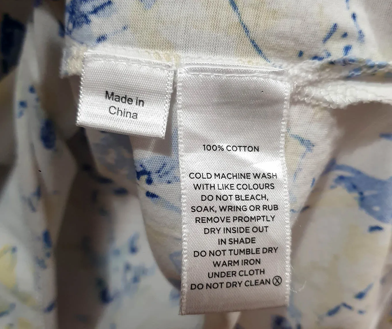 Sportscraft white print cotton top size XL