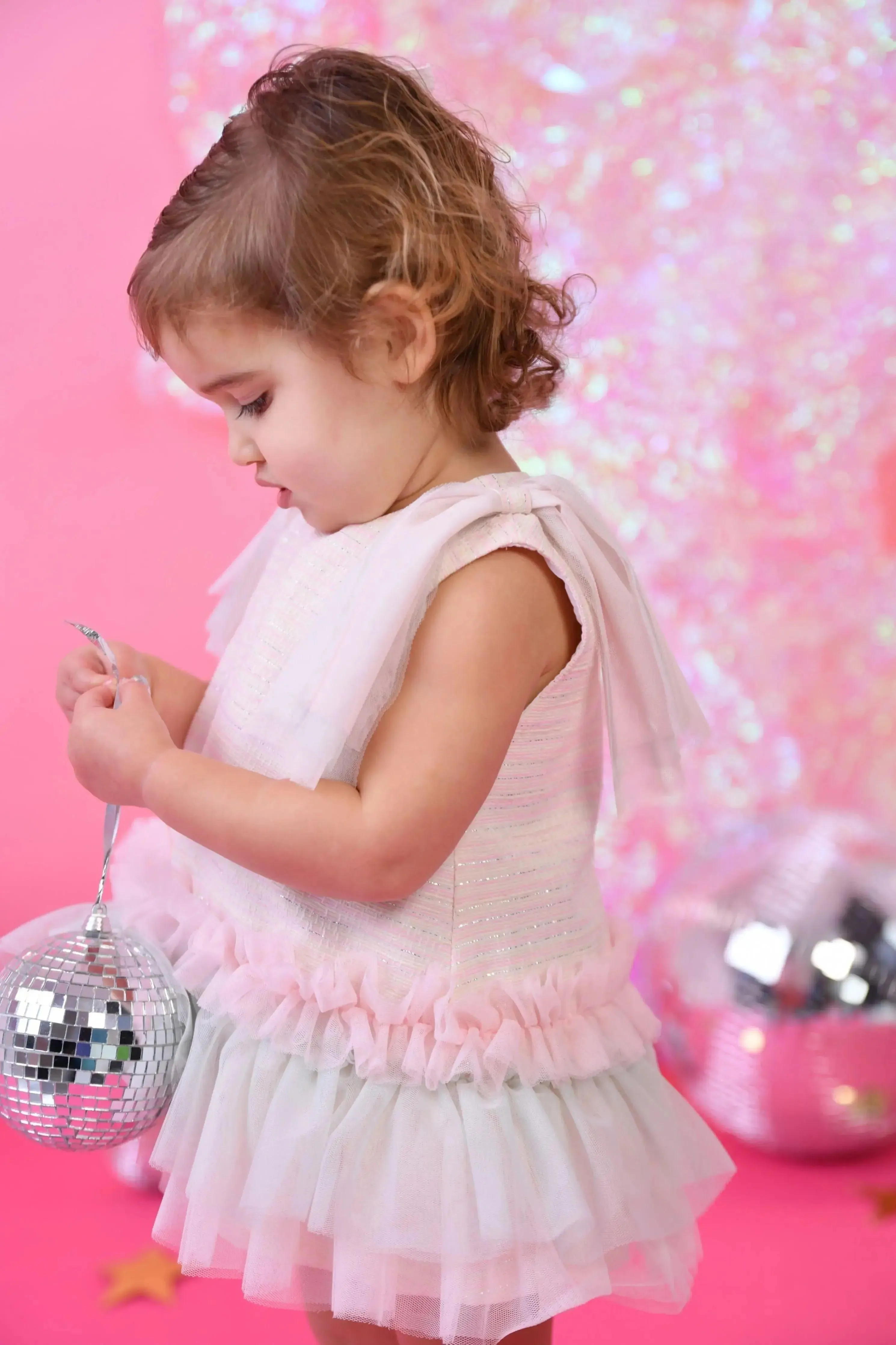 SS25 Naxos Baby Girls Cotton Candy Dress & knickers - Pre Order