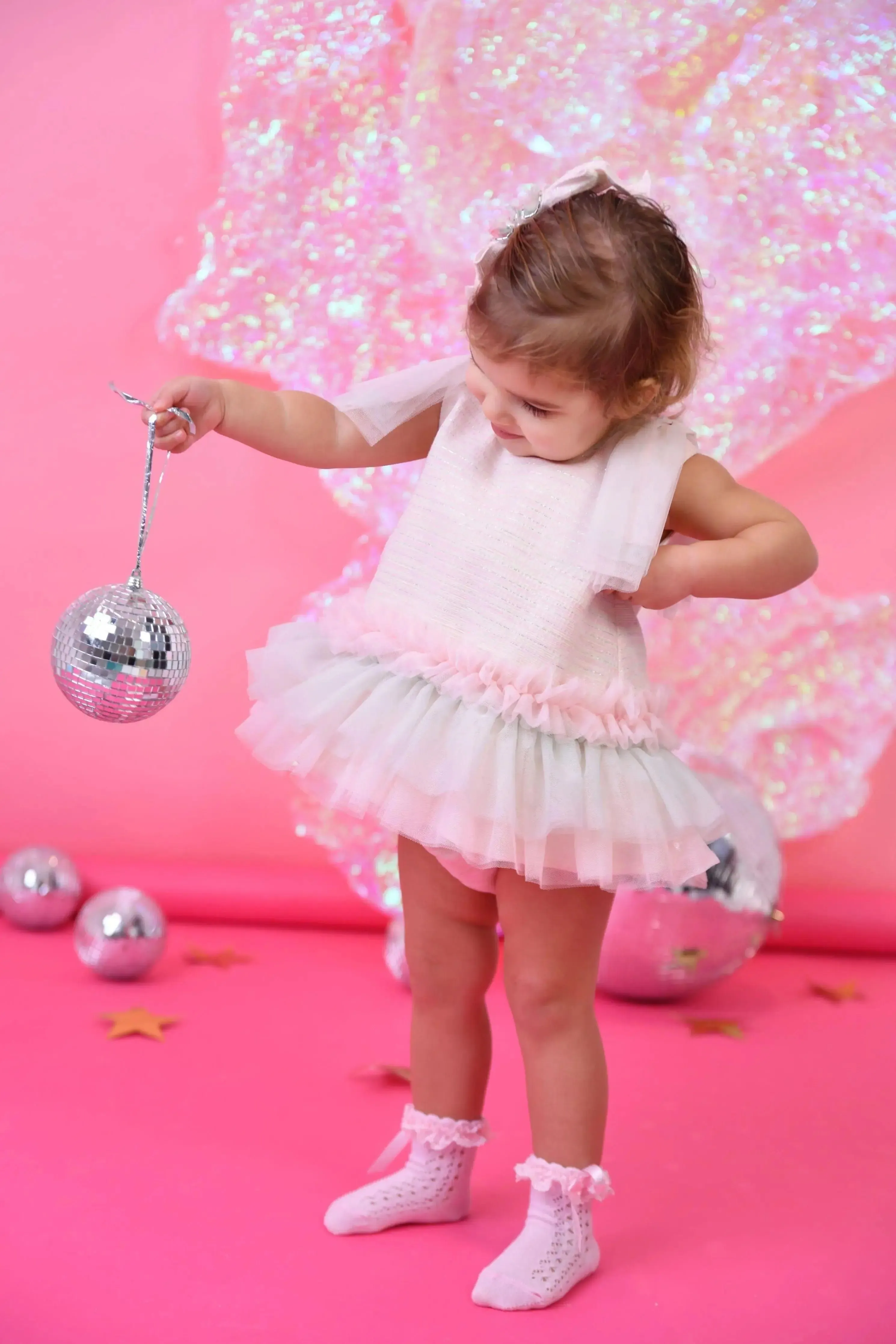 SS25 Naxos Baby Girls Cotton Candy Dress & knickers - Pre Order