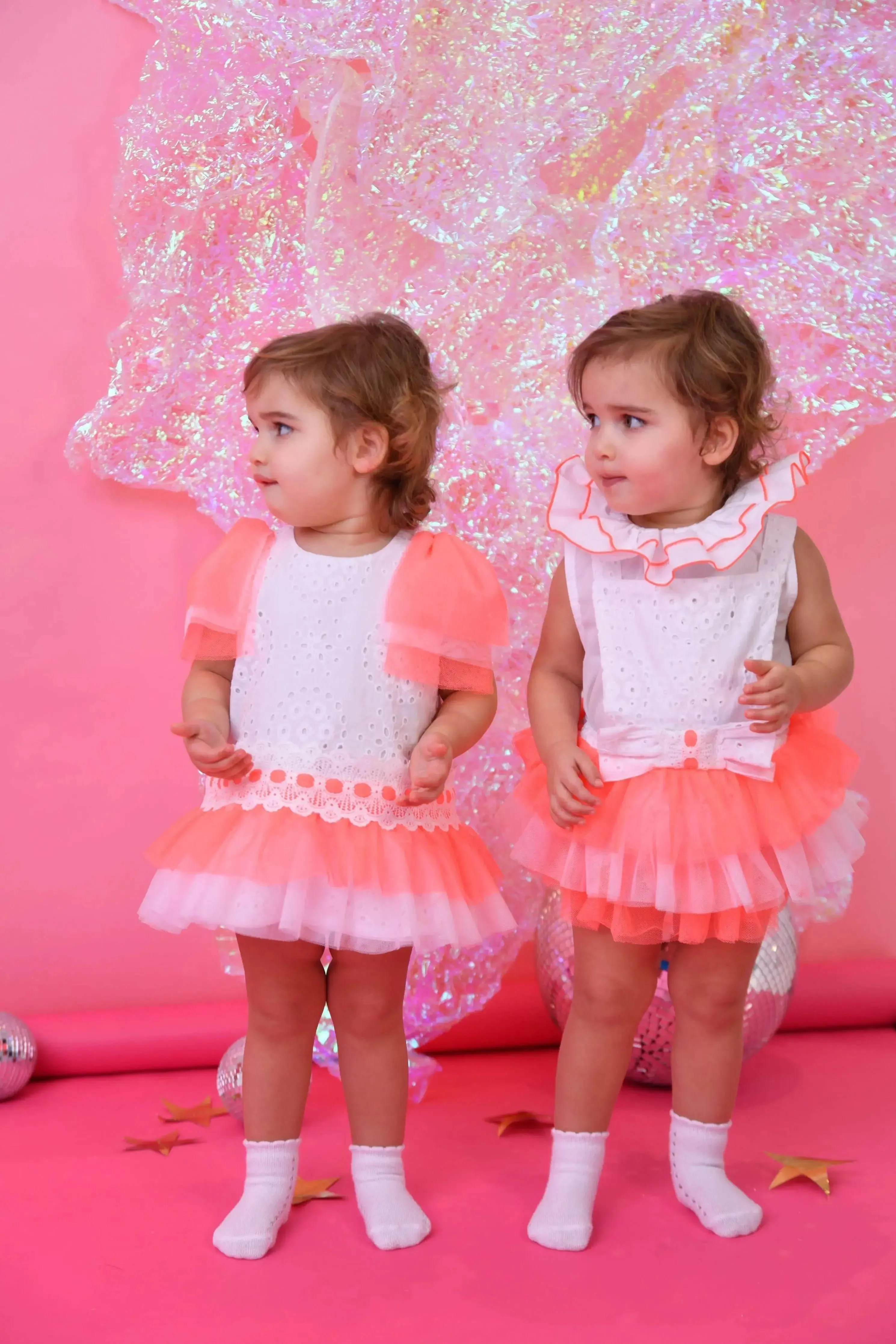 SS25 Naxos Baby Girls Neon Tulle Dress & knickers - Pre Order