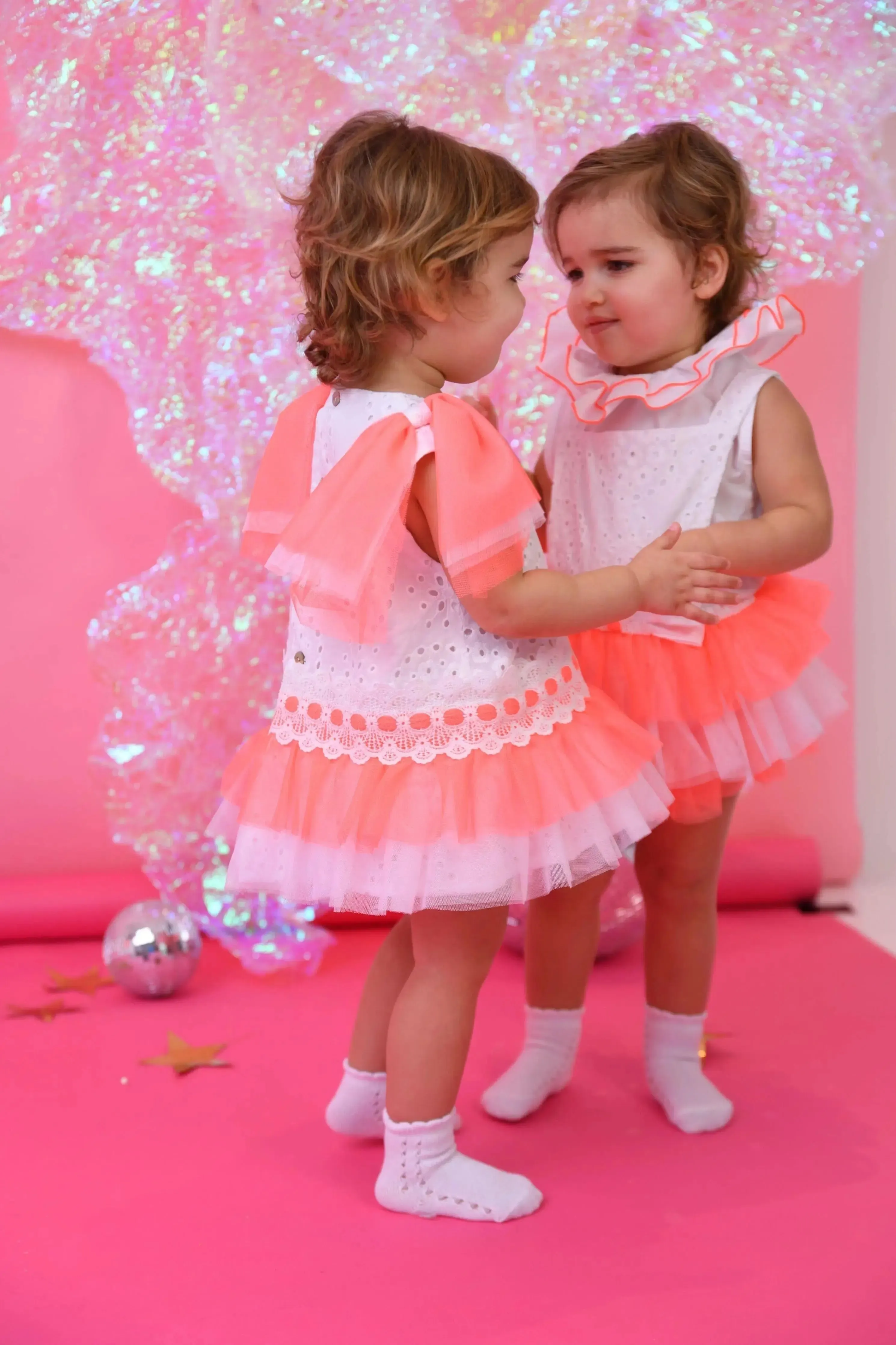 SS25 Naxos Baby Girls Neon Tulle Dress & knickers - Pre Order