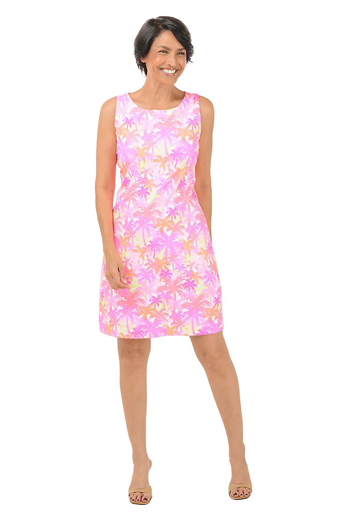 Sunset Grove UPF50  Sleeveless Shift Dress