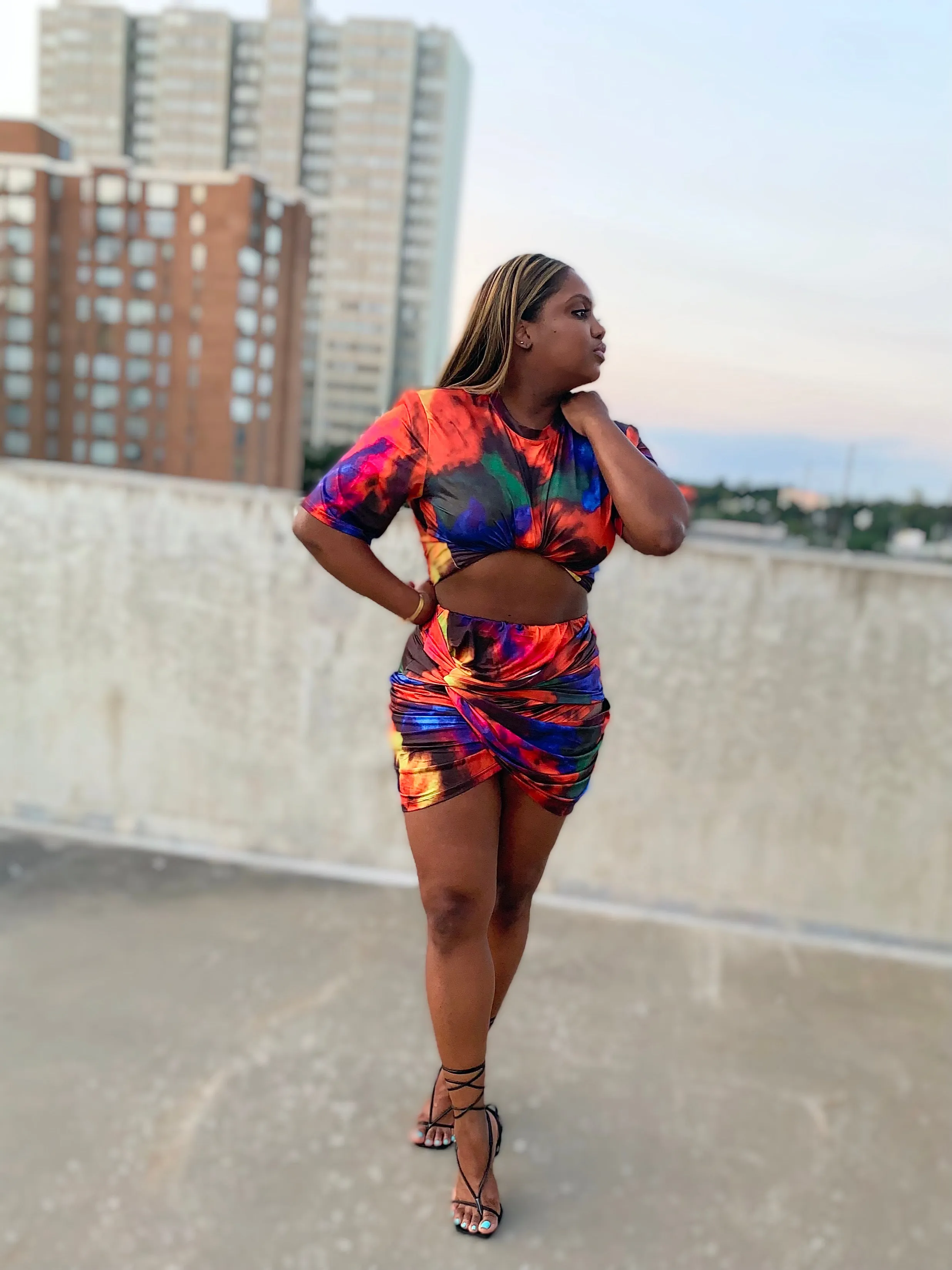 Sunset Skirt Set