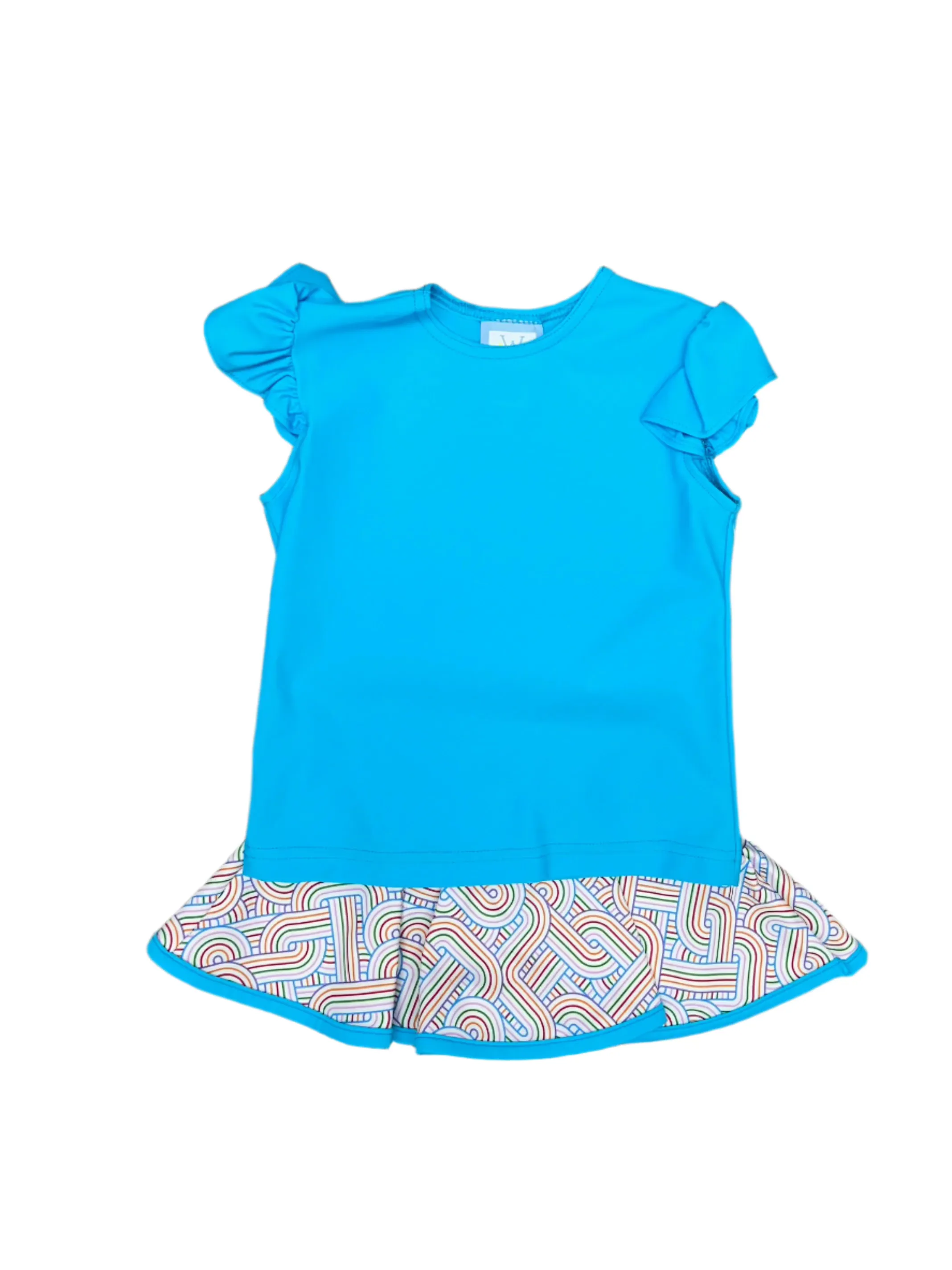 Swirls Print Athleisure Skort