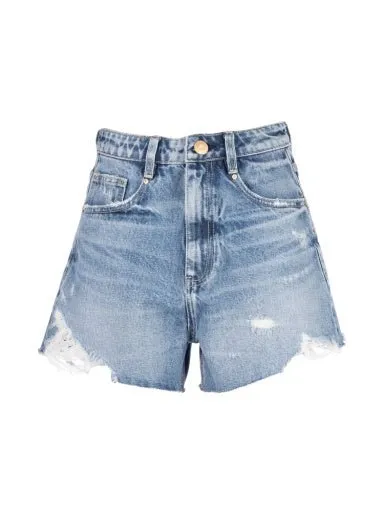 TAYLOR HIGH RISE SHORT W/5 PKTS W/RAW HEM
