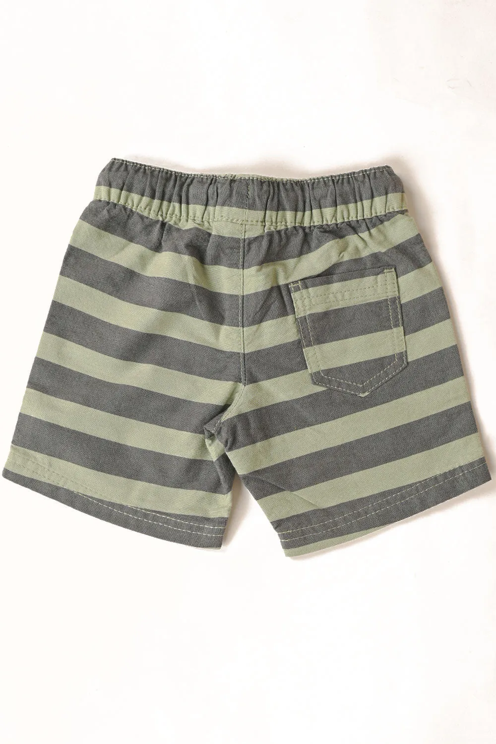 TB-11 (Dusty) - Kids Cotton Stripes Shorts