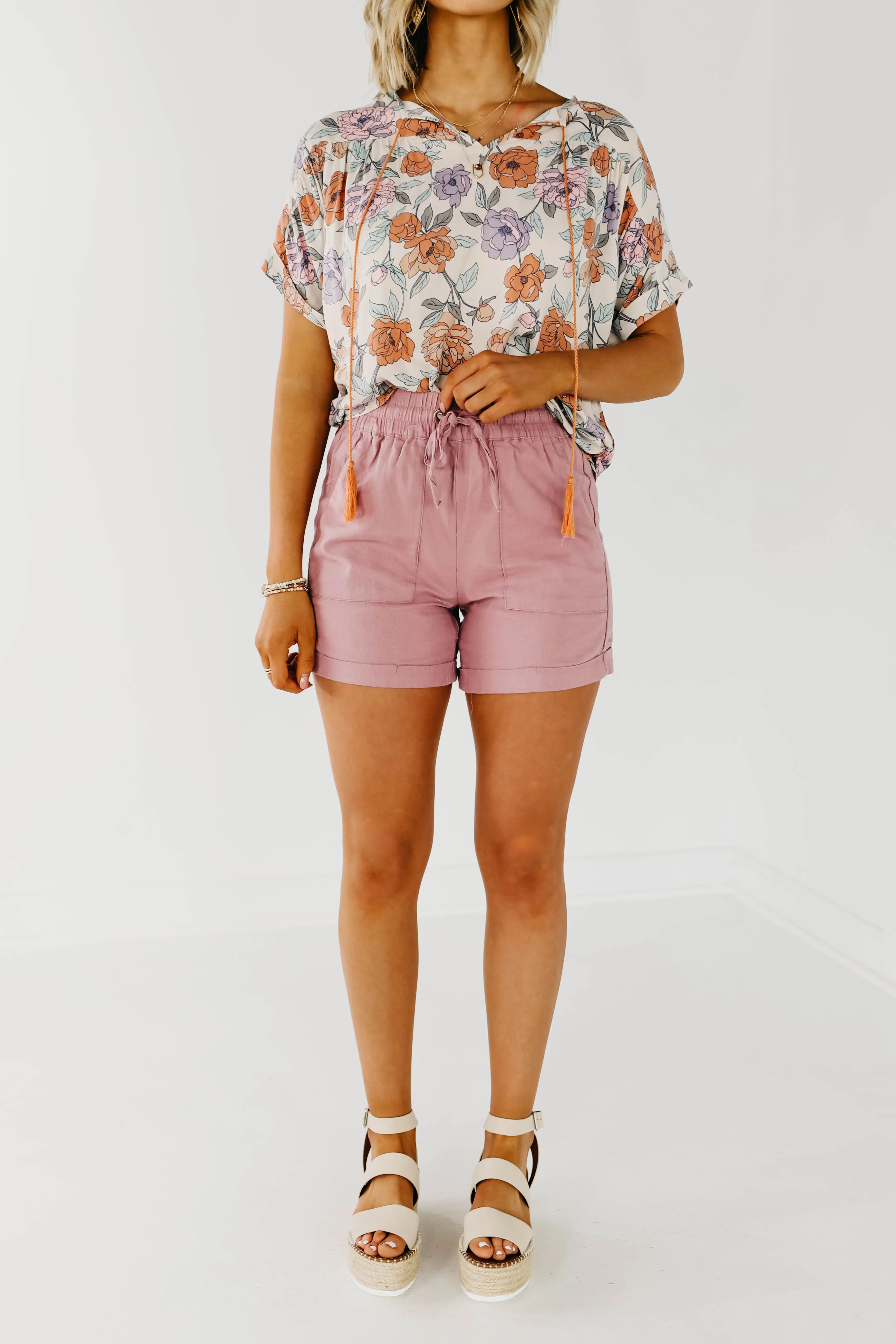 The Misty Tie Front Shorts