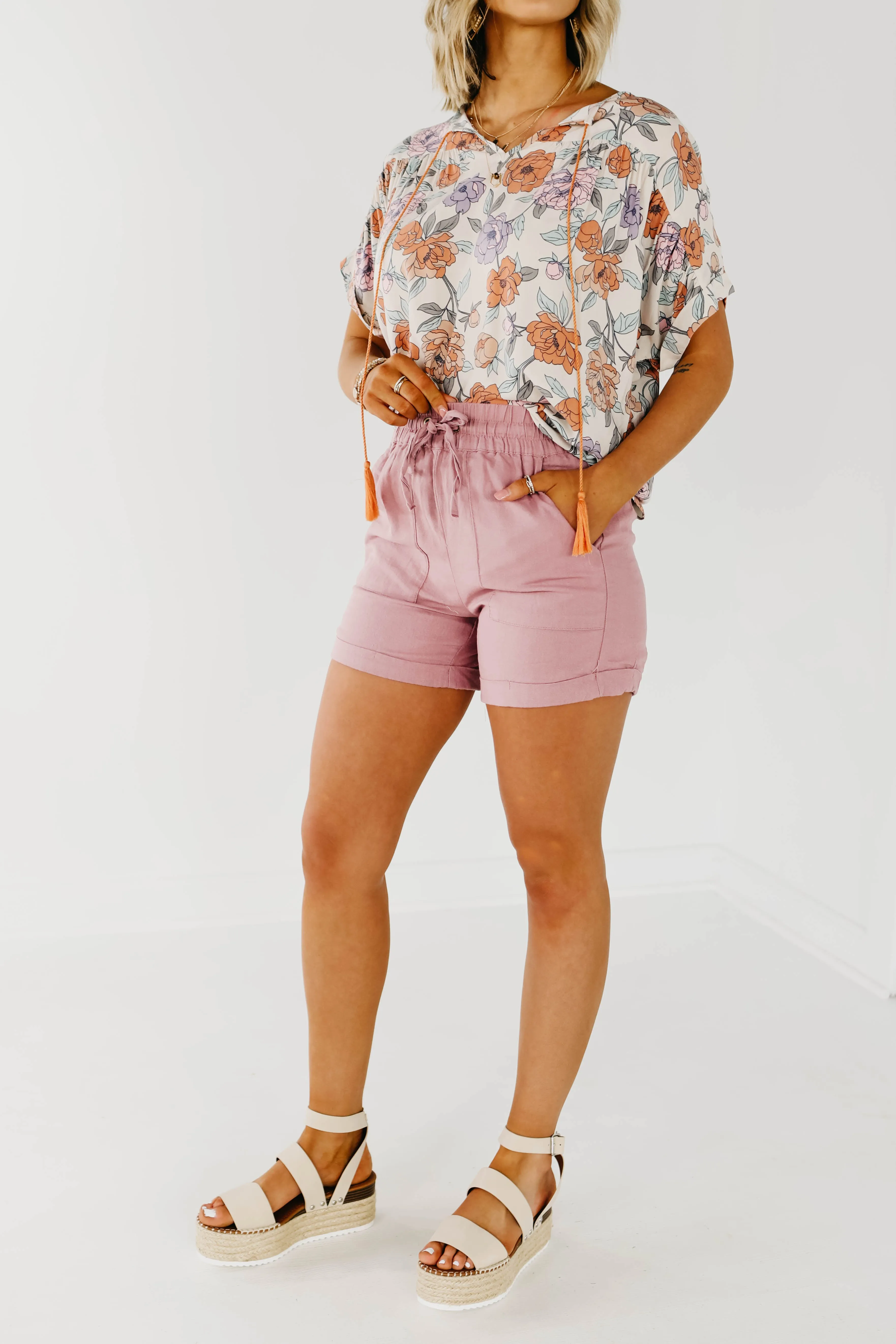 The Misty Tie Front Shorts