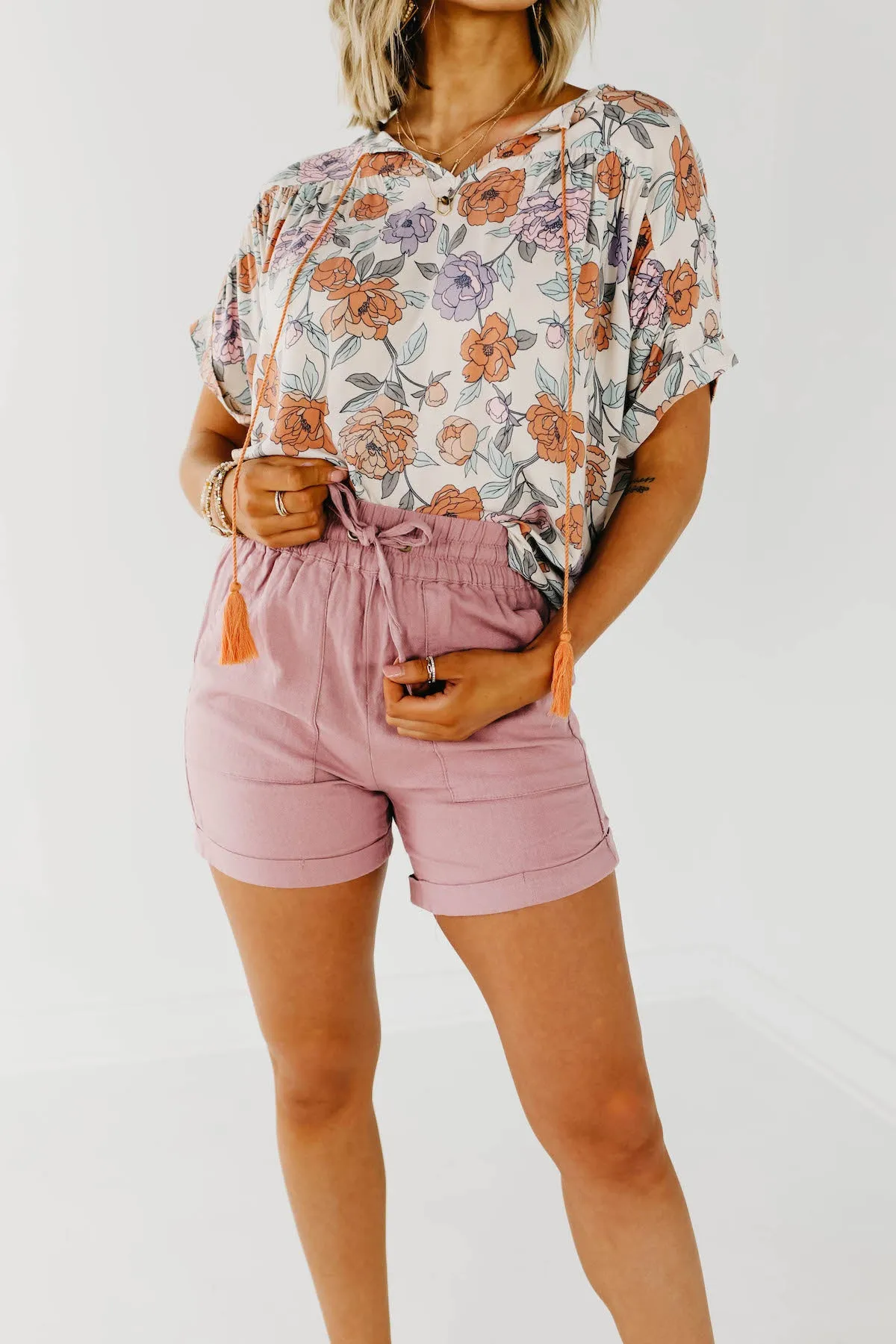 The Misty Tie Front Shorts