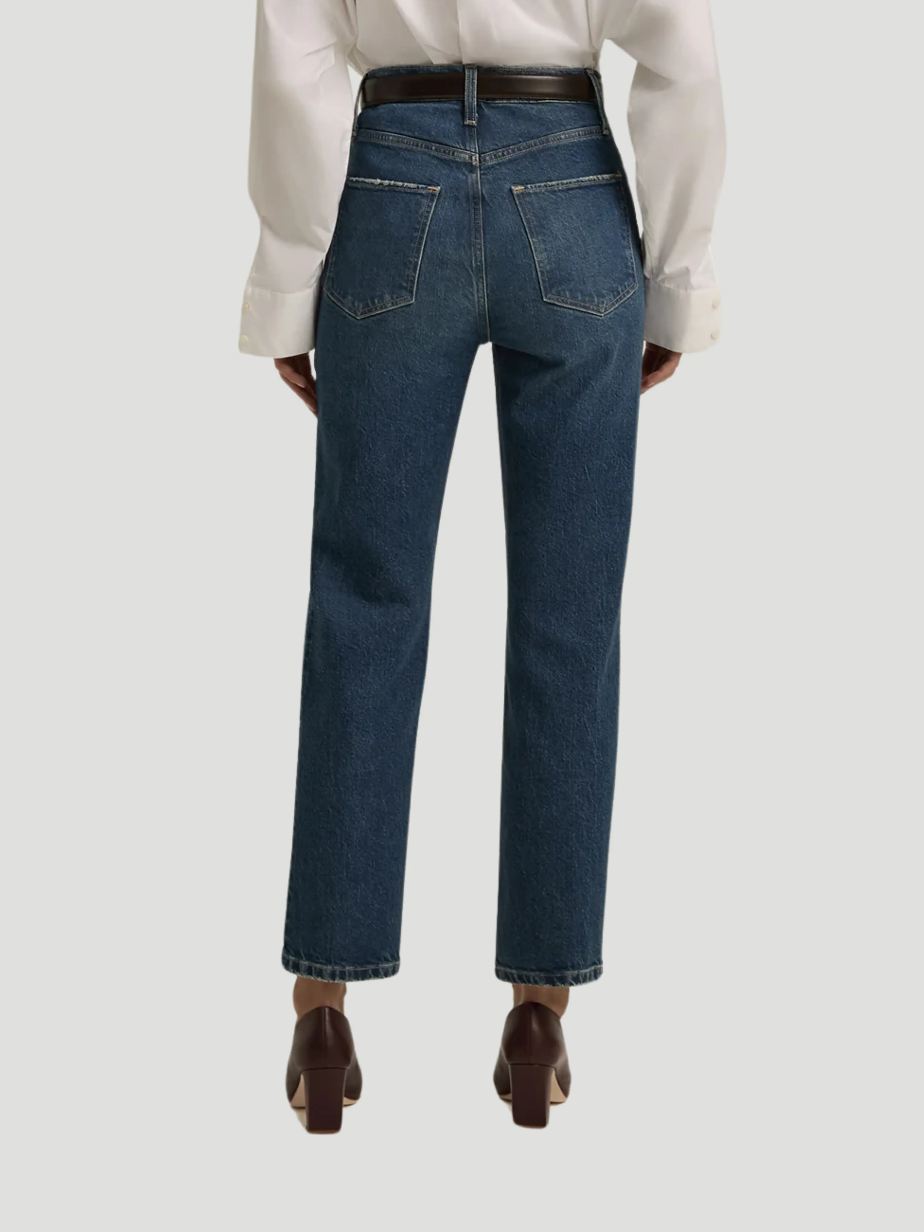 The Valentina Super High Rise Straight in Cambridge