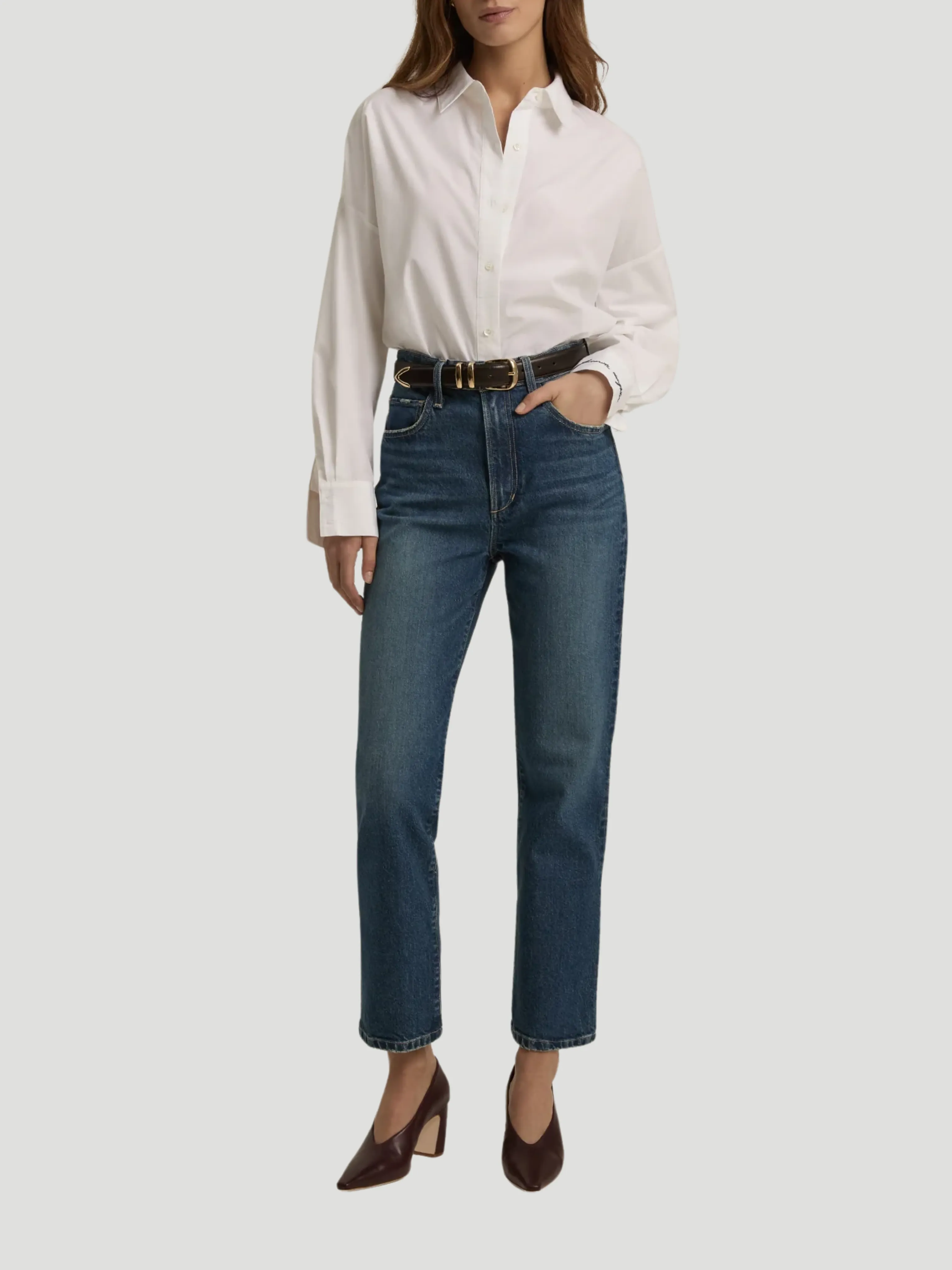 The Valentina Super High Rise Straight in Cambridge