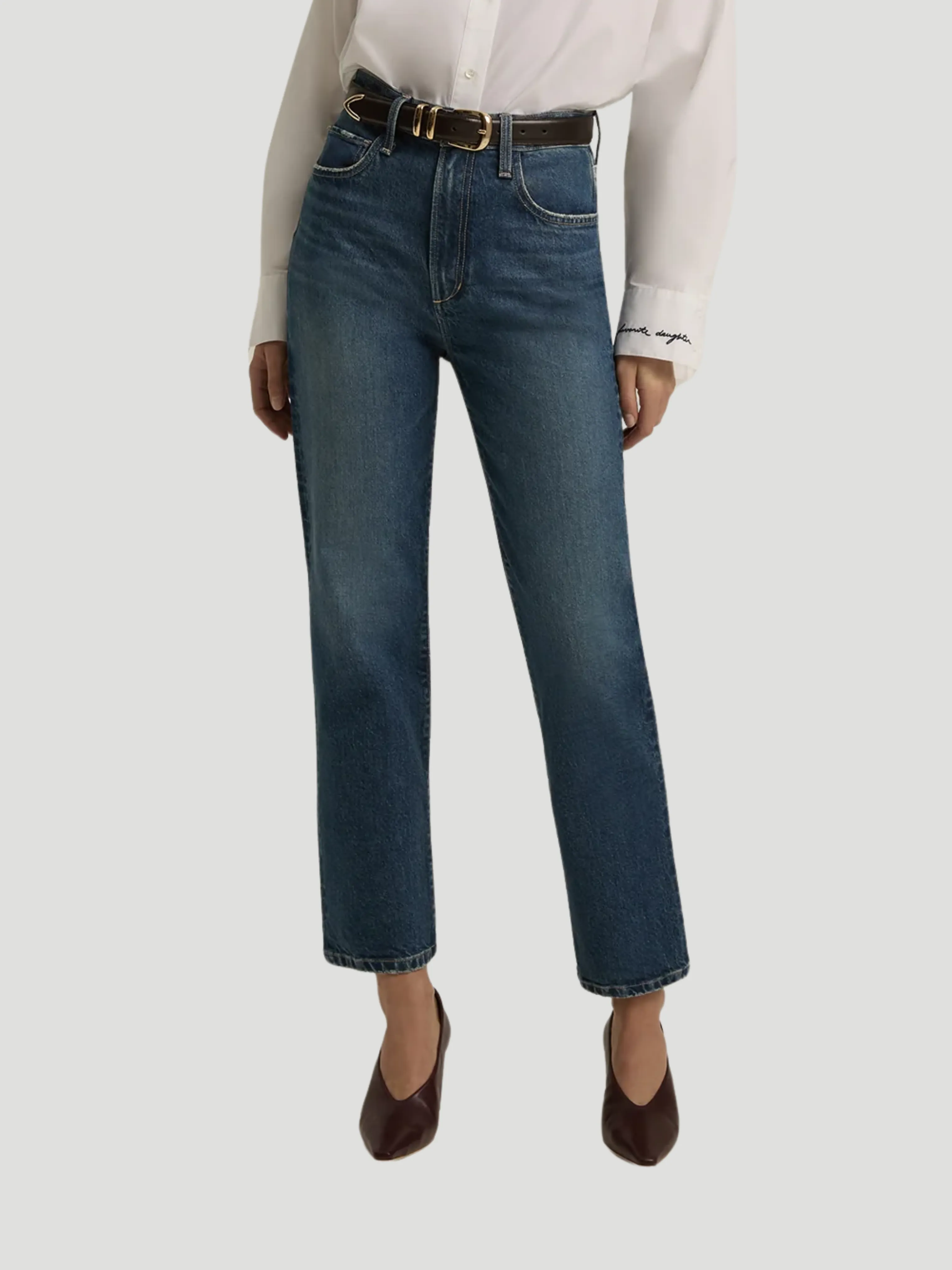 The Valentina Super High Rise Straight in Cambridge