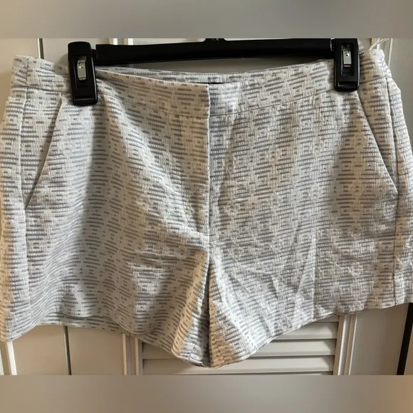 Theory Printed Cotton Shorts Sz 6-A480