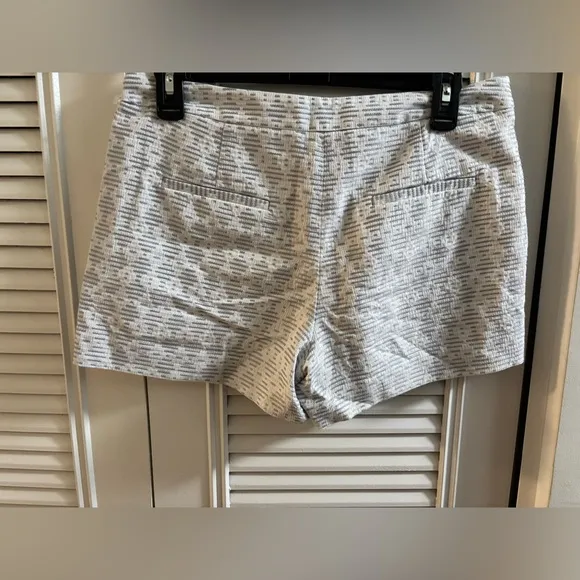 Theory Printed Cotton Shorts Sz 6-A480