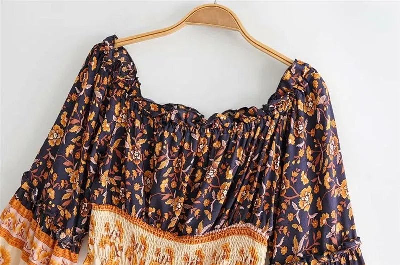 TILLY  Bohemian Off-shoulder Batwing Sleeve Blouse