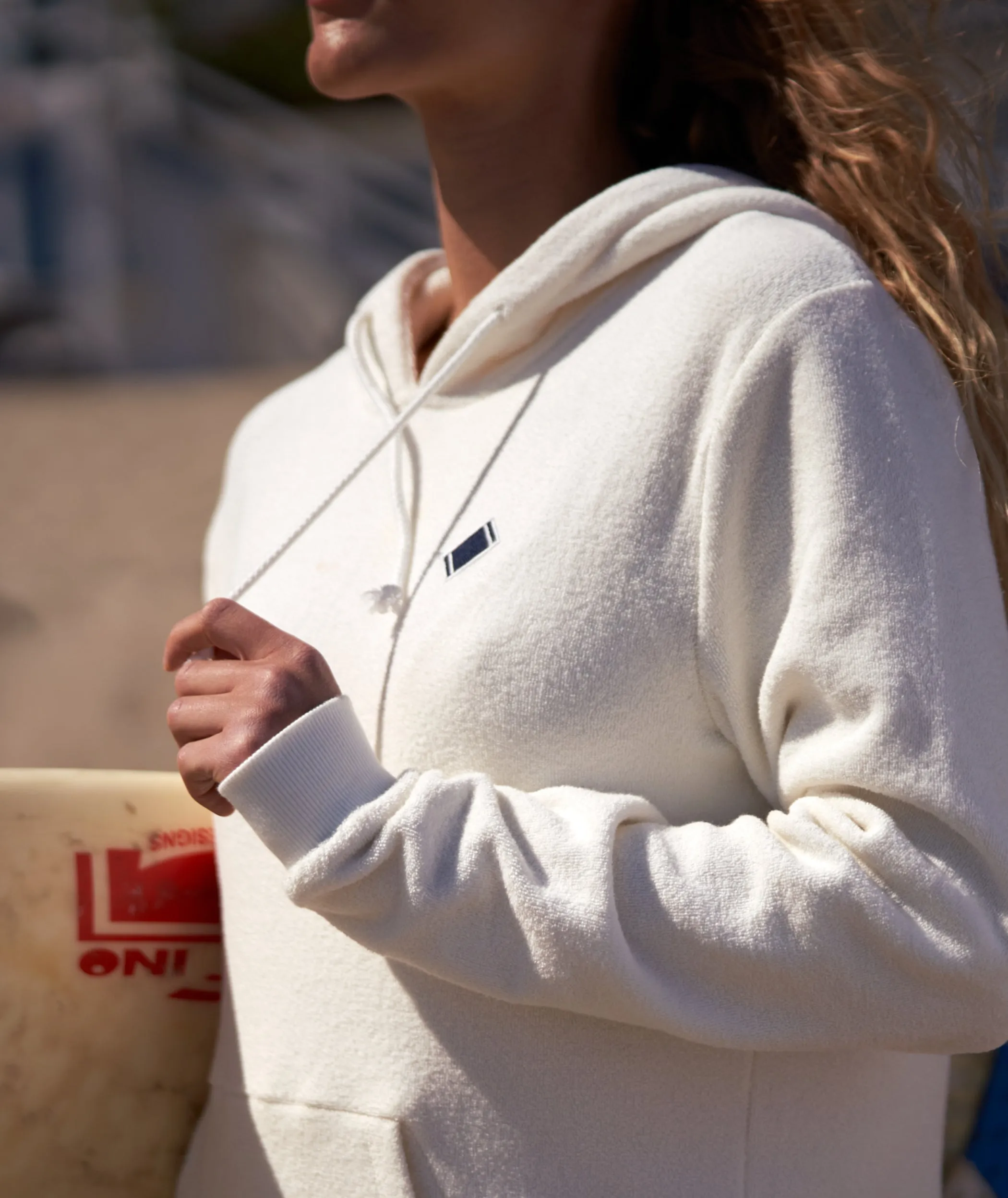 Towel Hoodie Off White