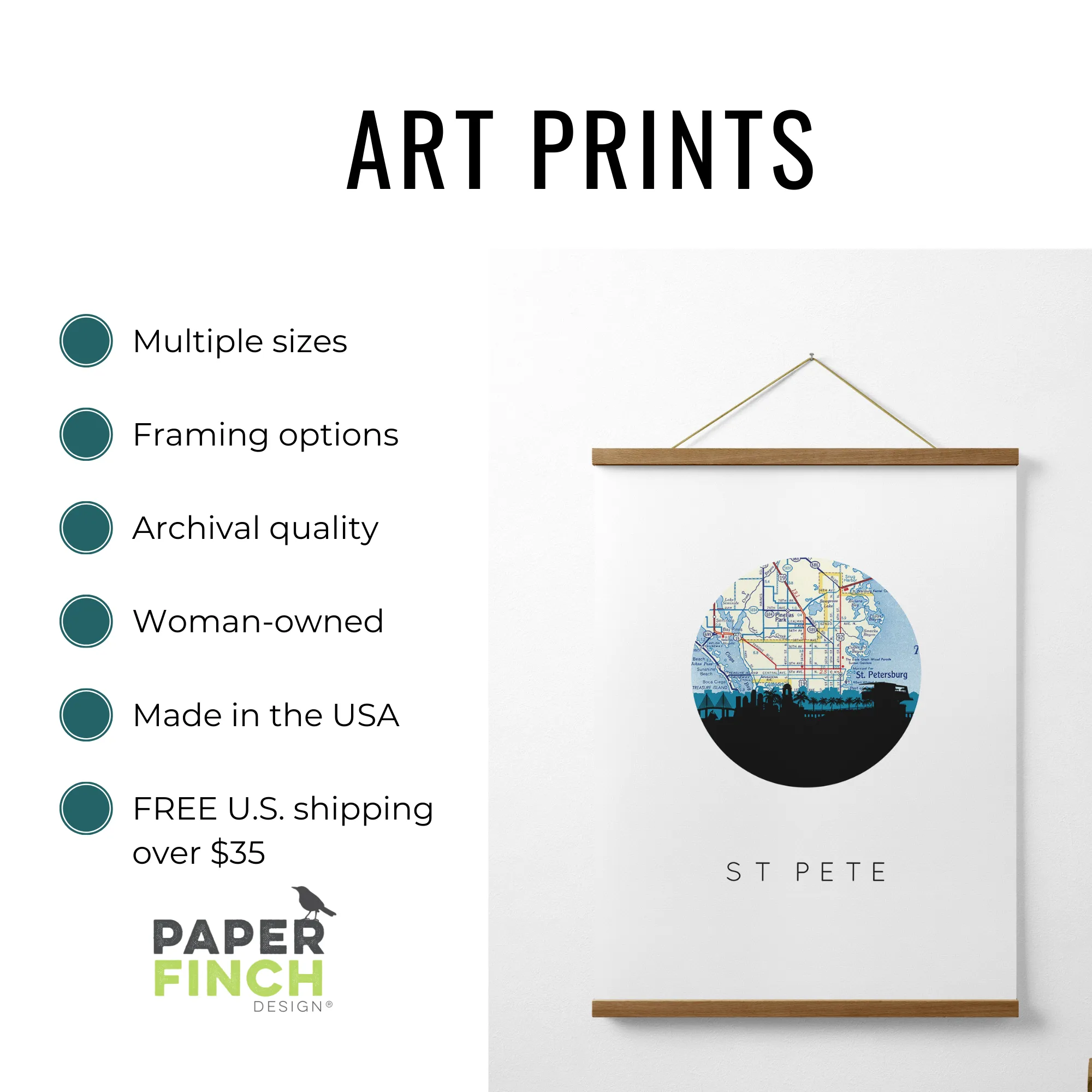 Trio of Retro Surfboards Archival Art Print | Good Vibrations Collection