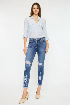 Trixie Mid Rise Ankle Skinny Jeans