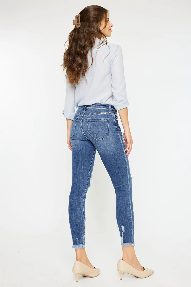 Trixie Mid Rise Ankle Skinny Jeans