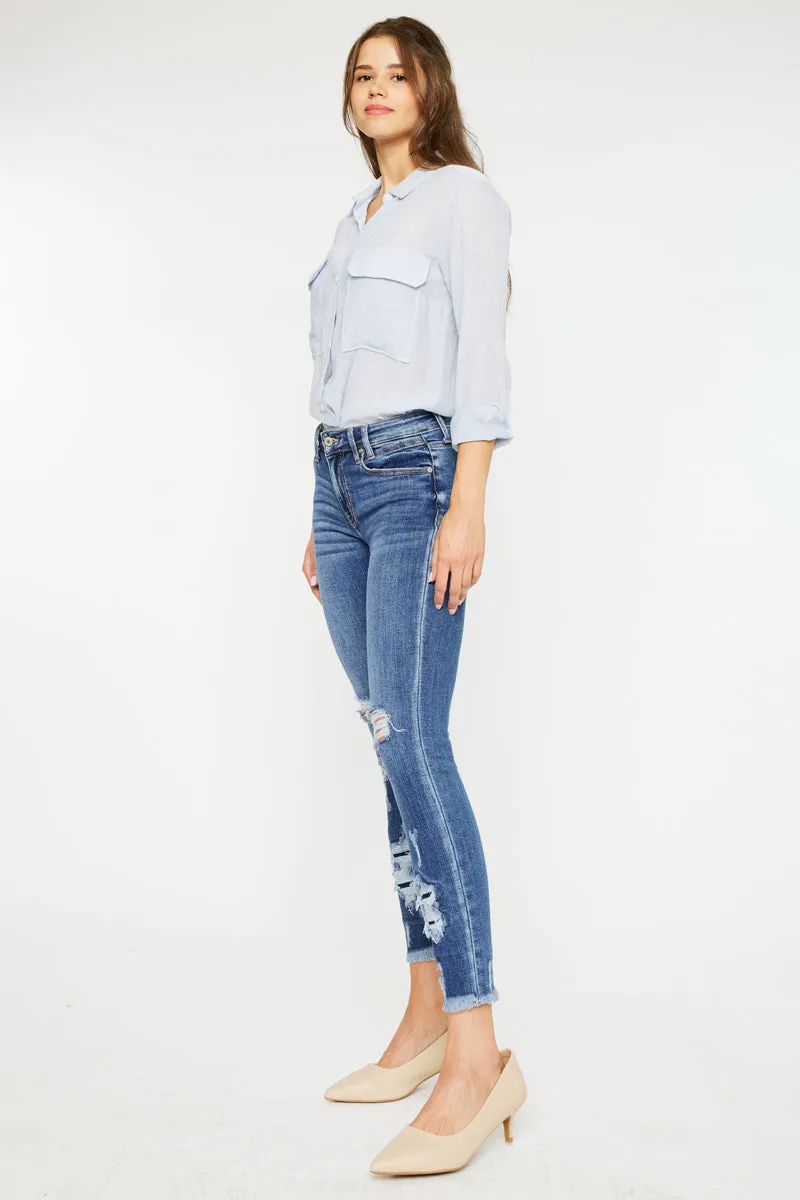 Trixie Mid Rise Ankle Skinny Jeans