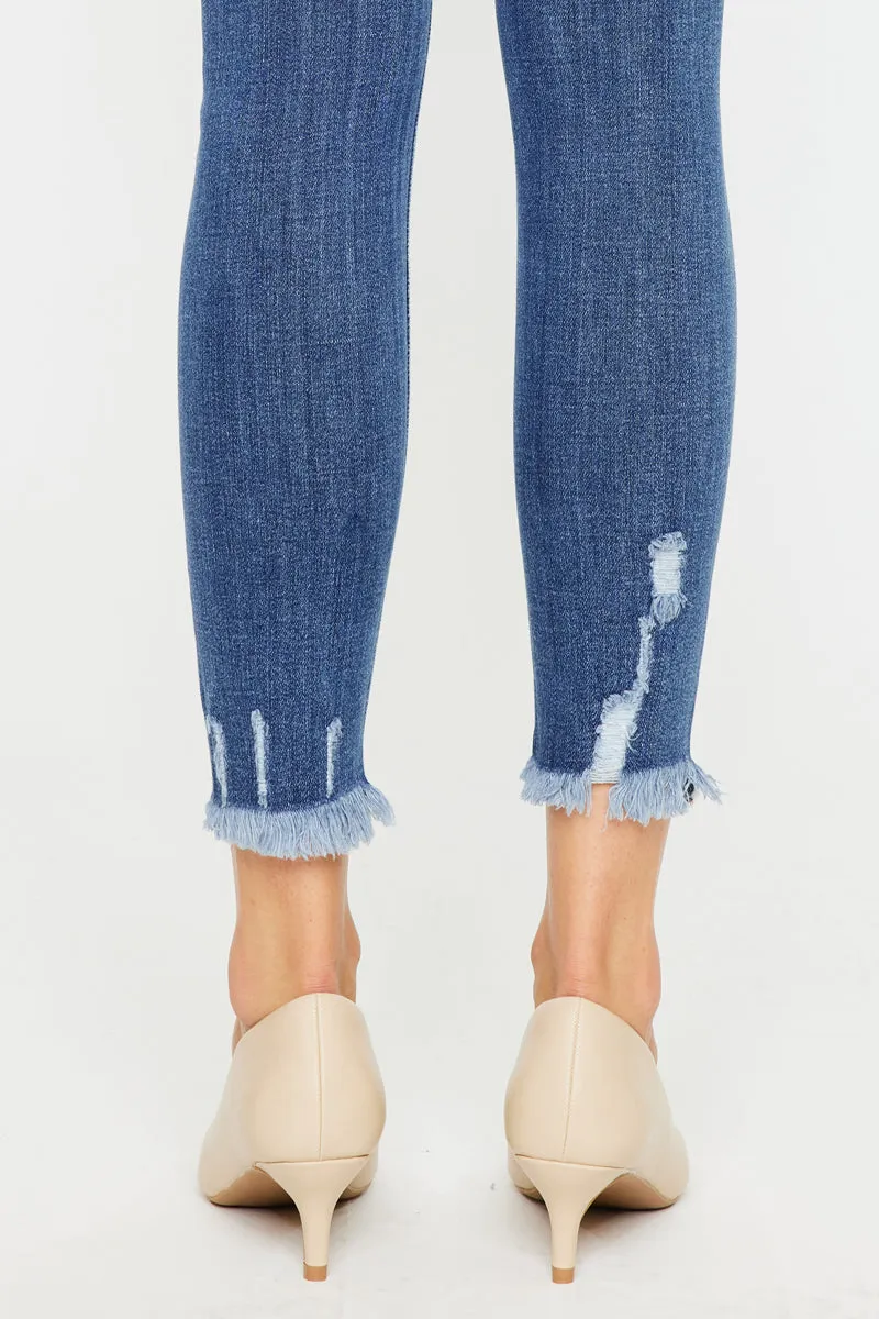 Trixie Mid Rise Ankle Skinny Jeans