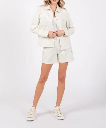 Trucker Girl Canvas Jacket (Assorted Colors)