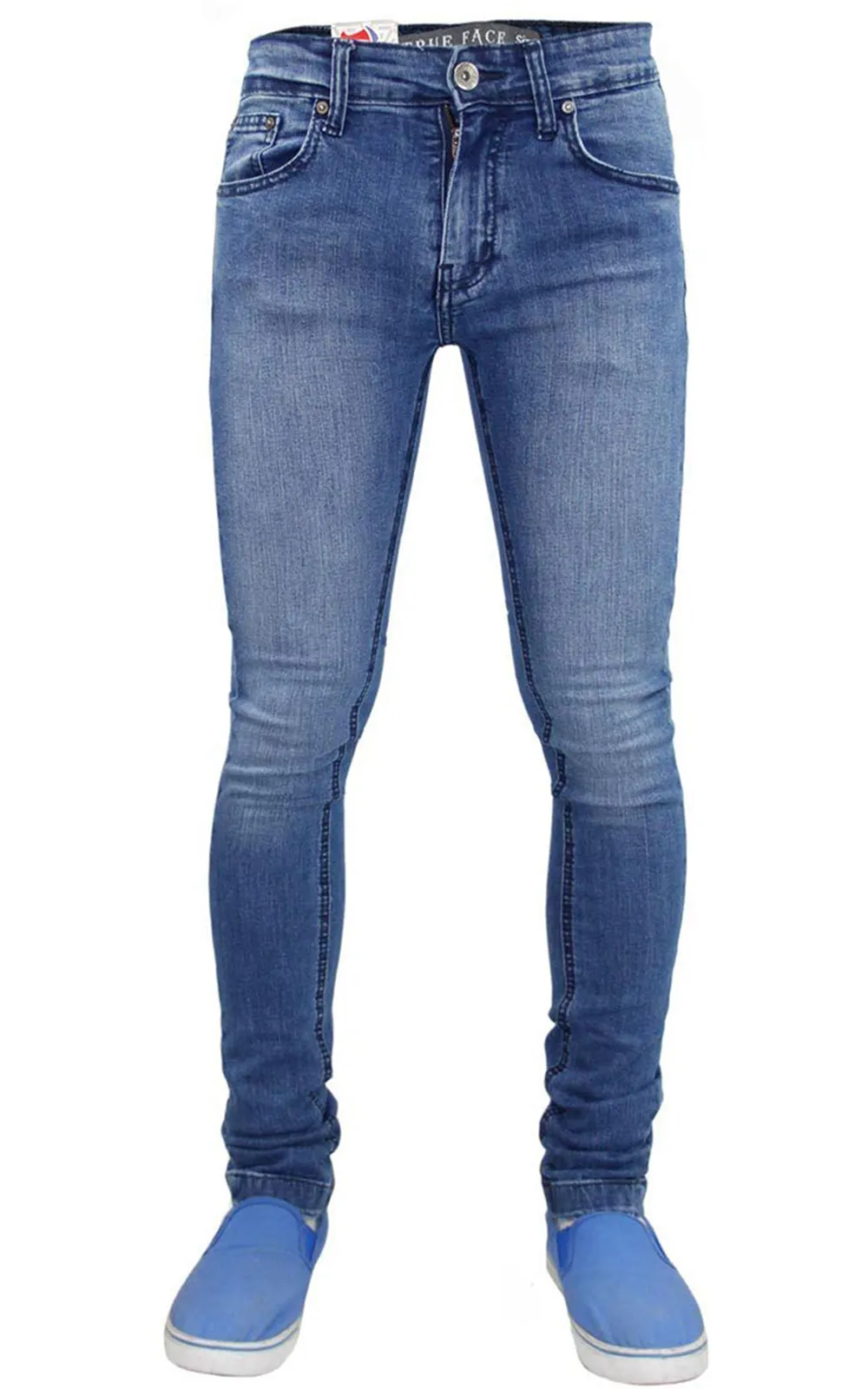 True Face Mens Super Skinny Stretchable Jeans