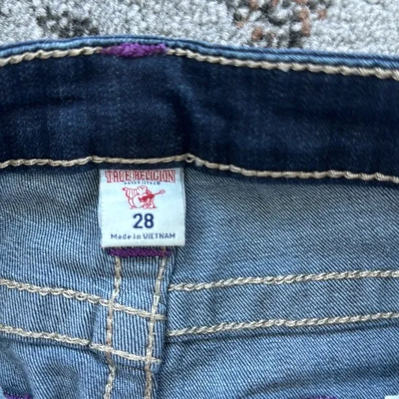 True Religion Super Skinny Denim Jeans Blue 28