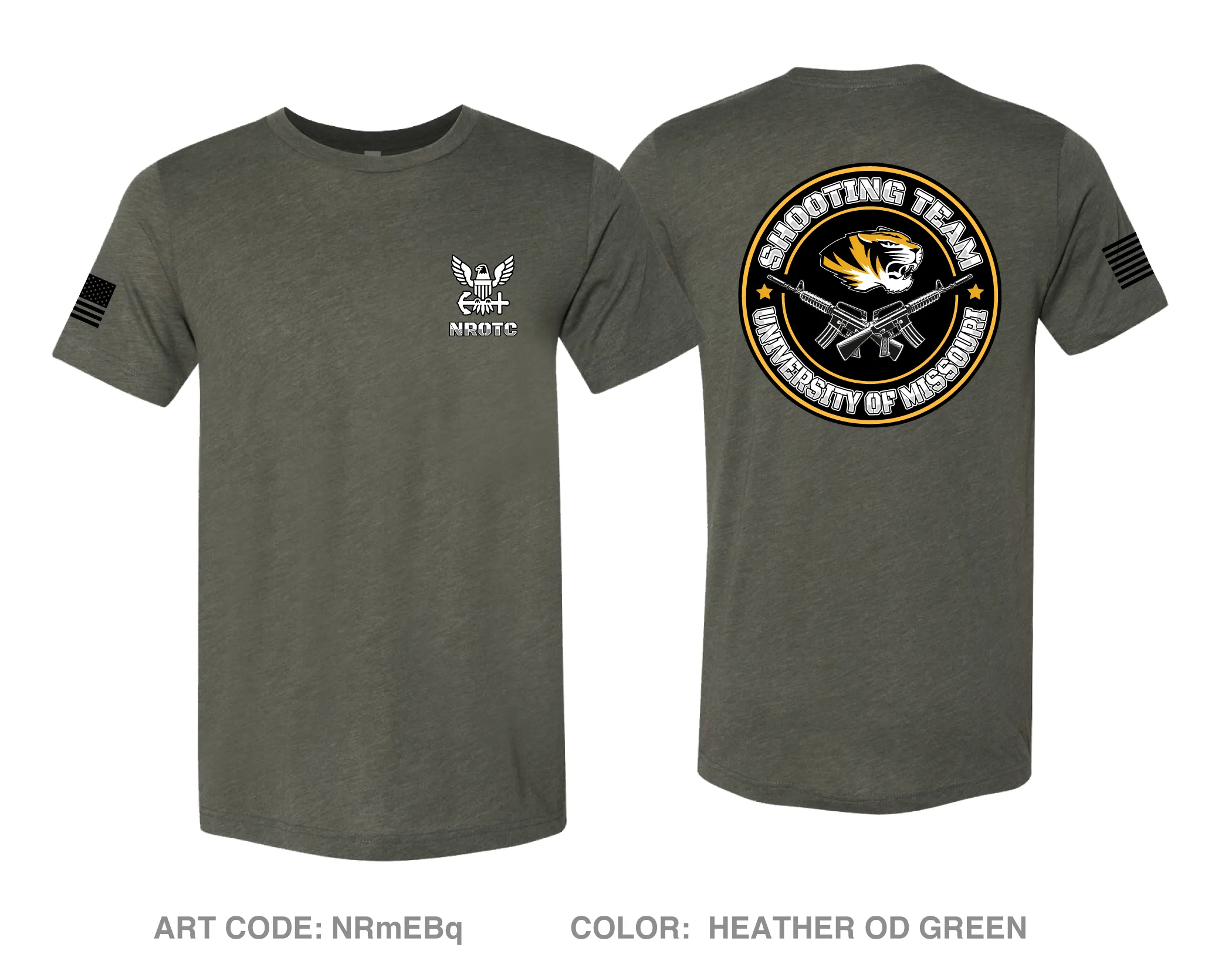 University of Missouri NROTC Comfort Unisex Triblend SS Tee - NRmEBq