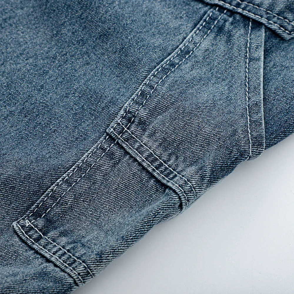Urban Solid Color Letter Denim Shorts