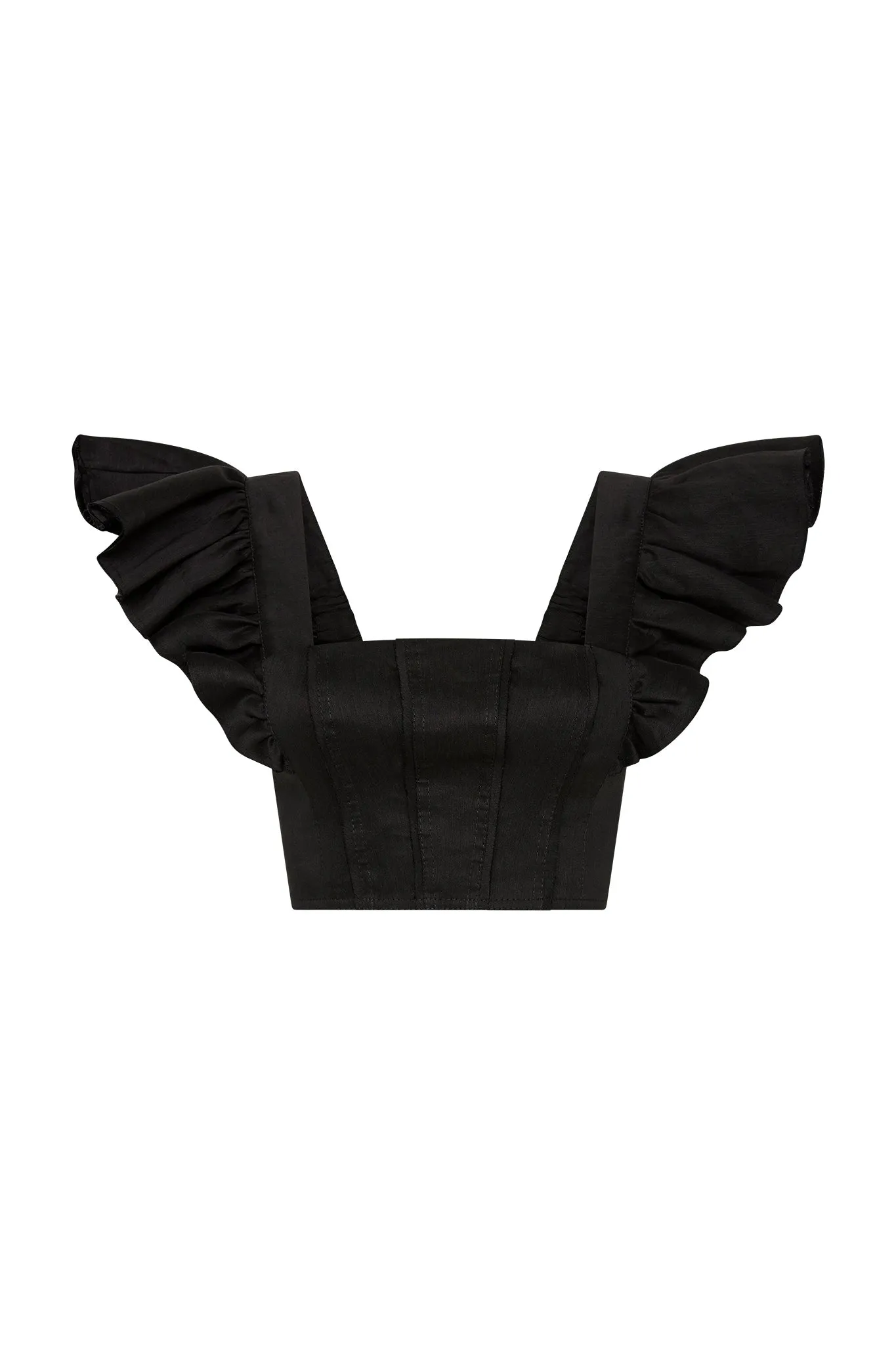 Vanades Frill Crop Top