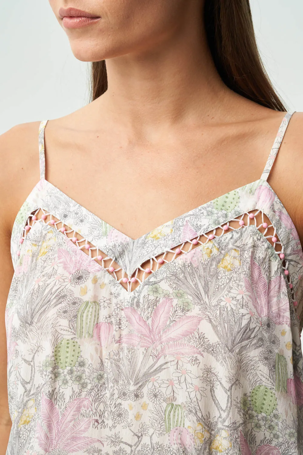 VEDA TOP - CACTUS BLOOM