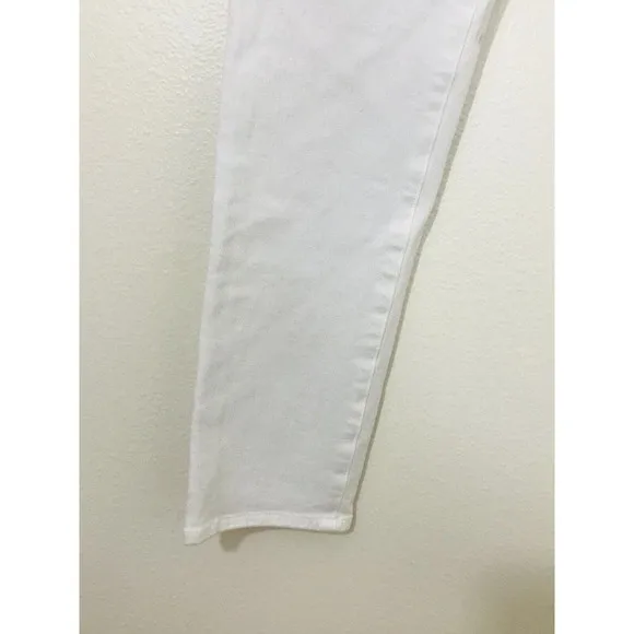 Veronica‎ Beard Kate Crop High Rise Skinny Jeans White Denim J1370053
