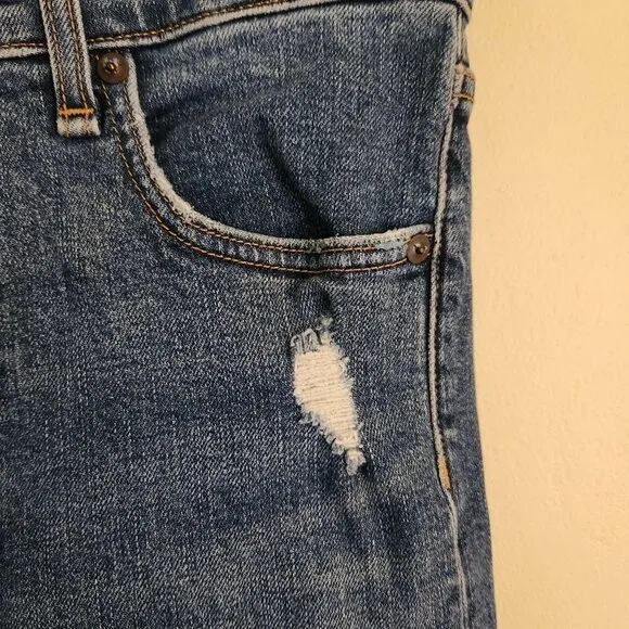 Veronica Beard Terrain Distress Faye 11&quot; Skinny Jeans Size 27