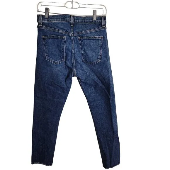 Veronica Beard Terrain Distress Faye 11&quot; Skinny Jeans Size 27