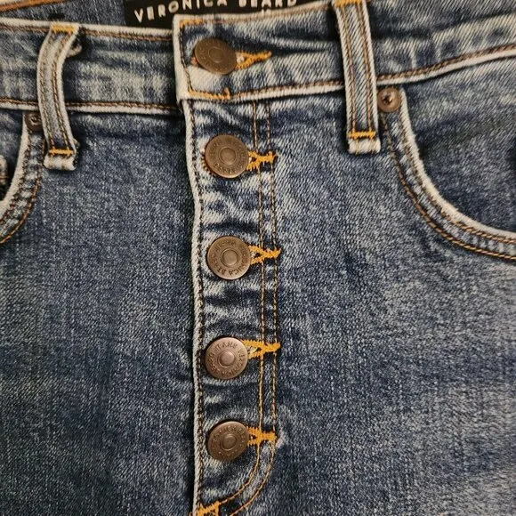 Veronica Beard Terrain Distress Faye 11&quot; Skinny Jeans Size 27