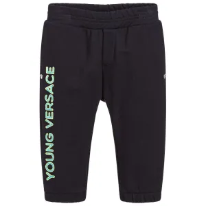Versace Blue Cotton Joggers