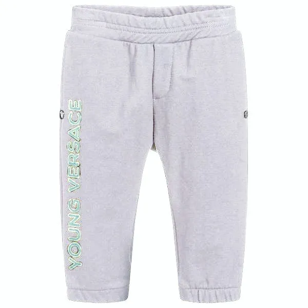 Versace Blue Cotton Joggers