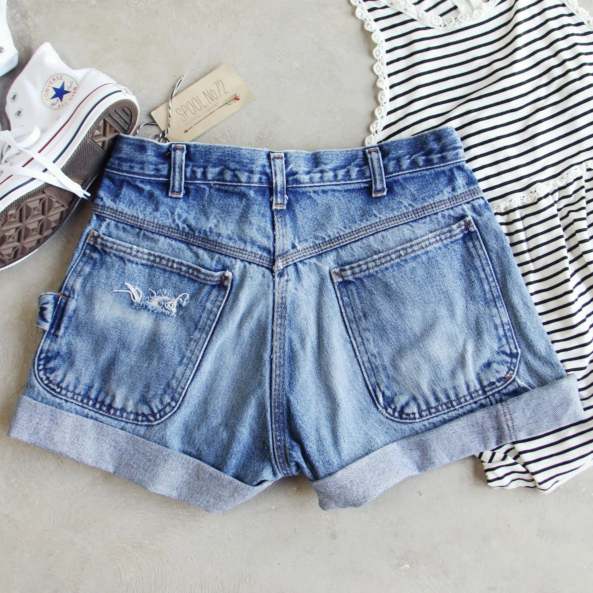 Vintage Cuffed Pointer Shorts