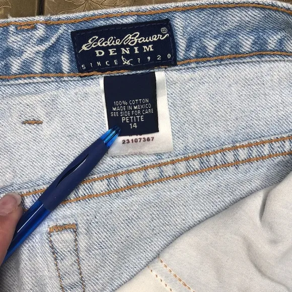 Vintage Eddie Bauer Denim, 100% Cotton, Inventory #3