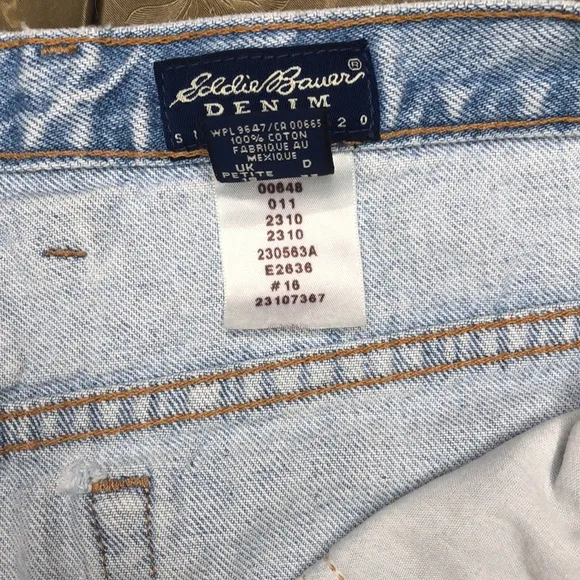 Vintage Eddie Bauer Denim, 100% Cotton, Inventory #3