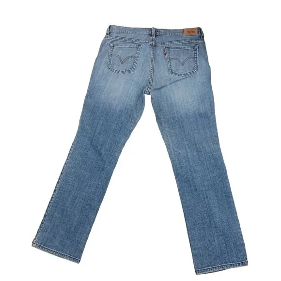 Vintage Levi’s 505 Sz 12 Short Straight Leg High-Rise Leather Tab