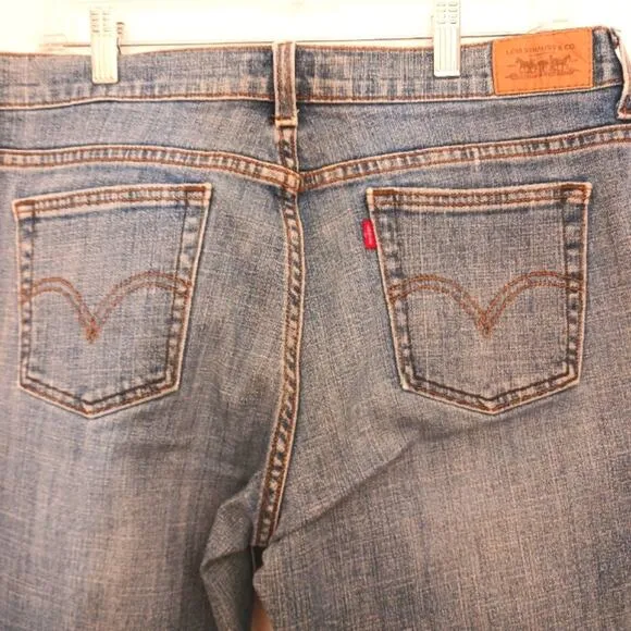 Vintage Levi’s 505 Sz 12 Short Straight Leg High-Rise Leather Tab