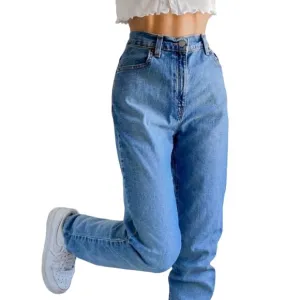 Vintage Levi’s 505 Sz 12 Short Straight Leg High-Rise Leather Tab