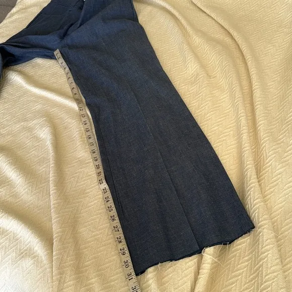 Vintage selvage denim jeans size 8 high rise wide straight leg crisp denim new